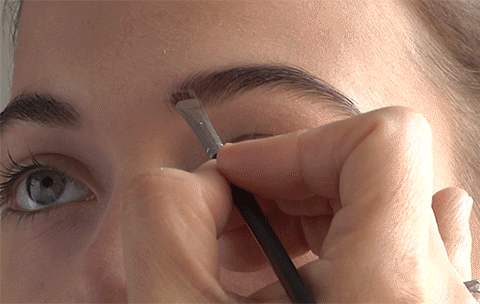 Brushing to make Eyebrows Thicker