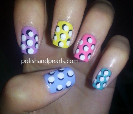 3D Polka Dot Nails
