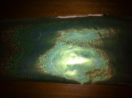 Golden glowing paper