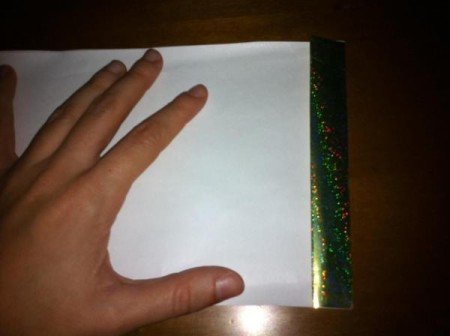 folding end of the paper