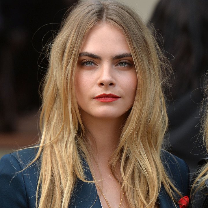 Cara Delevingne in Blue Dress