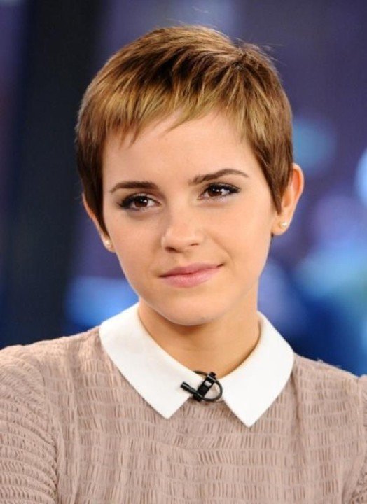 Emma Watson in Pixie Haircut