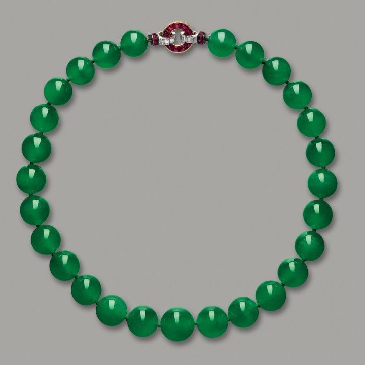 Huttom Mdivani Jadeite Necklace