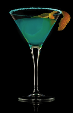 Sapphire Martini Cocktail