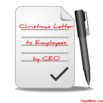 Christmas Letter to Employees by CEO
