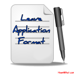 Leave Application Letter format