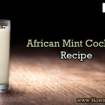African Mint Cocktail on Wooden table