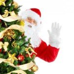 Santa with Christmas Tree