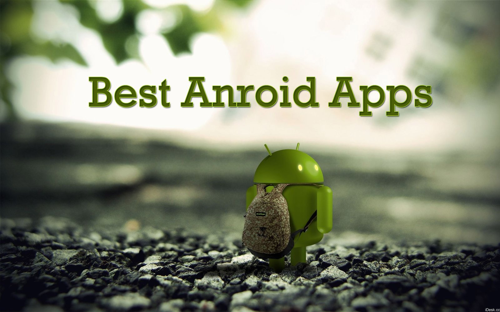 android icon wearing school bag